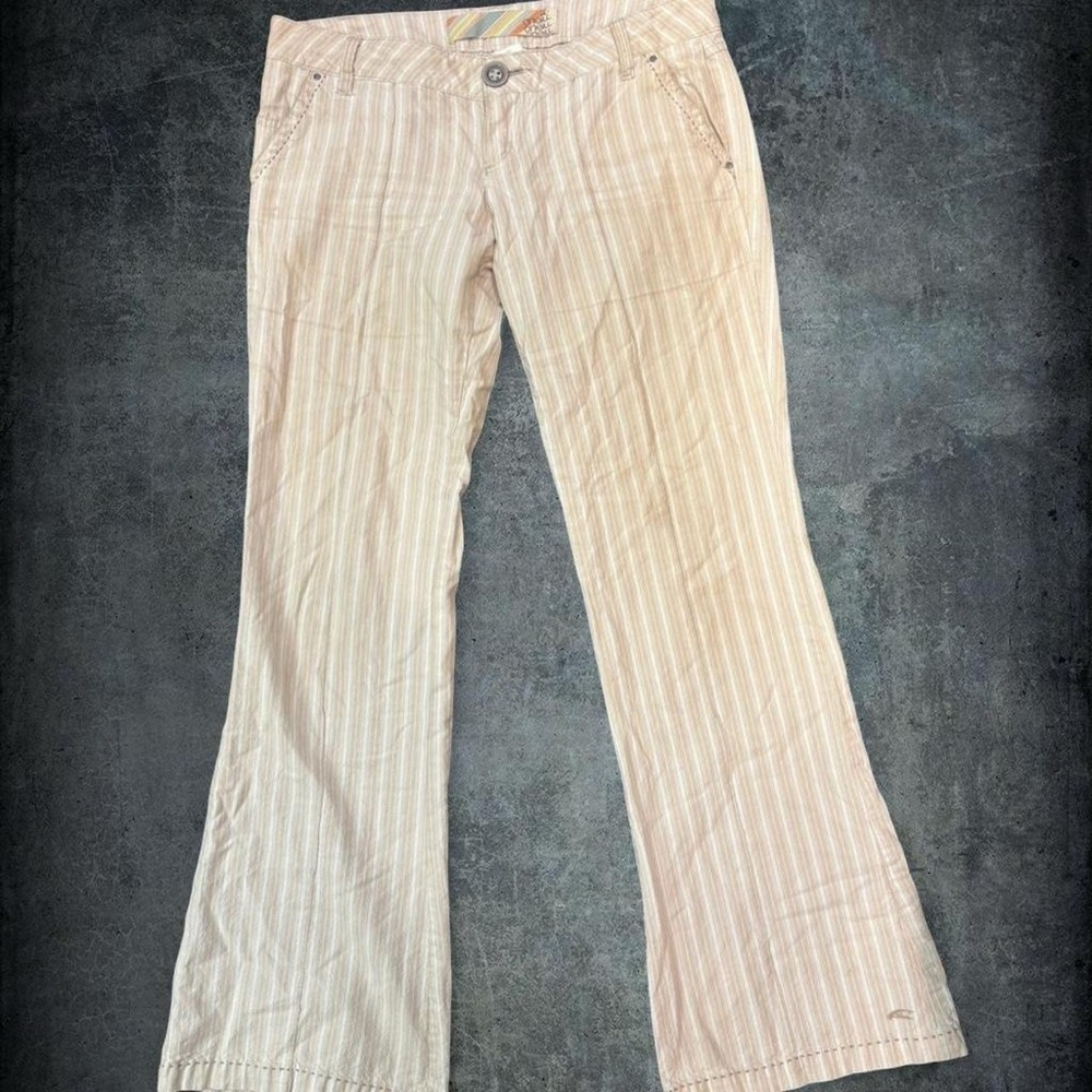 O'Neill Beige Striped Women's Flare Jeans